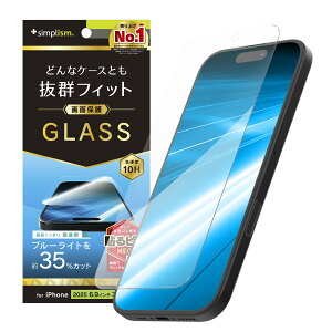 Simplism VvY iPhone 17 Pro Max P[XȂ FȂu[Cgጸ ʕی십KX TR-IP25L3-GLS-B3CC