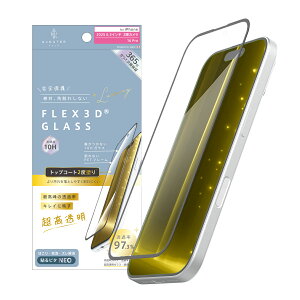 ajouter �A�W���e iPhone 17 / 16 Pro [FLEX 3D] �g�b�v�R�[�g2�x�h�� �ō���̓��ߗ� �L���C�ɉf�������� �����t���[���K���X AJ-IP25M2-G3-W2S2ARK