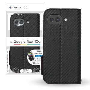 TRINITY �g���j�e�B GooglePixel10a�p [FlipNote] �ϏՌ��t���b�v�m�[�g�P�[�X TR-PX2610A-FN-CBBK