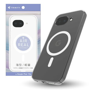 TRINITY �g���j�e�B GooglePixel10a�p [AIR-REAL INVISIBLE] �}�O�l�b�g�z�����A�N�Z�T���[�Ή� ���^�y�ʃn�[�h�P�[�X TR-PX2610A-ARPMS-CL