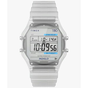 TIMEX �^�C���b�N�X T80�@�g�����X���[�Z���g �N���A �N���V�b�N�E�f�W�^�� INDIGLO�o�b�N���C�g���� ���y�� TW2Y36400 �����Y �r���v �������K�i ��������
