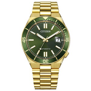 NJ0232-53X CITIZEN COLLECTION Mechanical �V�`�Y���R���N�V���� �O���[��/�S�[���h �X�|�[�c �@�B�� �V�[�X���[�o�b�N �t��]�h�~�x�[�� �f�C�g�\�� �����Y �r���v �������K�i ��������