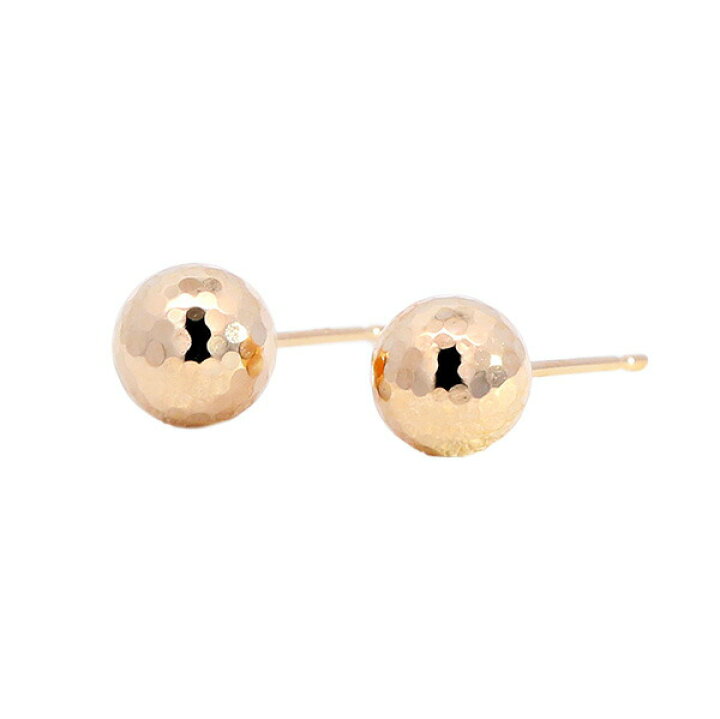 楽天市場】日本製 カットボールピアス 6mm 18金 ミラーボール スタッド 