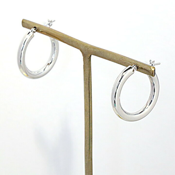 楽天市場】プラチナ PT900 フープピアス 3mm×20mm レディース メンズ 