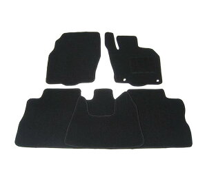 高級タイプ毛足:約11mm カーマット 日産 デイズ B21W(標準仕様車のみ)平成25年6月〜 専用 新品 フロアマット ブラック/ベージュ 黒無地 パーツ (国内産) ディーラーオプション メーカーオ
