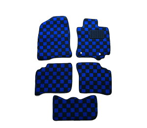 カーマット トヨタ プリウス ZVW30(前期&後期) NHW20 専用 新品 フロアマット チェック赤黒/チェック灰黒/チェック青黒 ブラック/レッド/グレー/ブルー パーツ(国内産) 車 汚れ防止 内装 [