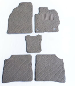 カーマット トヨタ プリウス ZVW30(前期&後期) NHW20 専用 新品 フロアマット ウェーブ柄 波柄 ブラック/グレー/ベージュ 黒/灰 パーツ 国内産 ディーラーオプション メーカーオプション ア