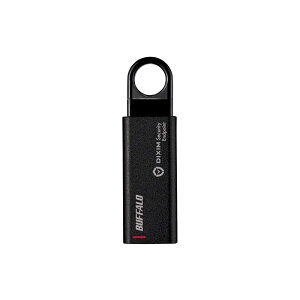 �o�b�t�@���[ �Z�L�����e�B�[ USB�������[ 64GB USB3.2 Gen1 DiXiM Security Endpoint���� �E�C���X�`�F�b�N �p�X���[�h���b�N �m�b�N�� RUF3-KEV64G-BK