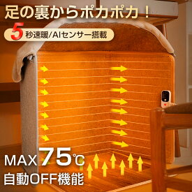 【今だけ3,580円～！楽天1位】パネルヒーター 足元 遠赤外線 足元ヒーター オフィス MAX75℃ デスクヒーター 自動OFF ヒーター 足元 あったかグッズ 足元暖房 フットヒーター 足 冷え対策 電気ヒーター 省エネ 安全 PSE認証 暖房器具 クリスマス