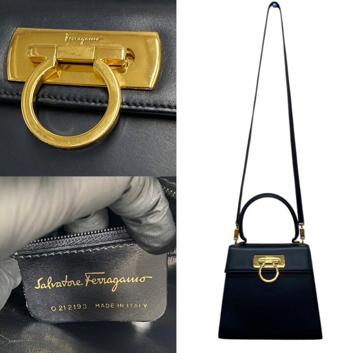楽天市場】【ポイント2倍】美品 Salvatore Ferragamo サルヴァトーレ  