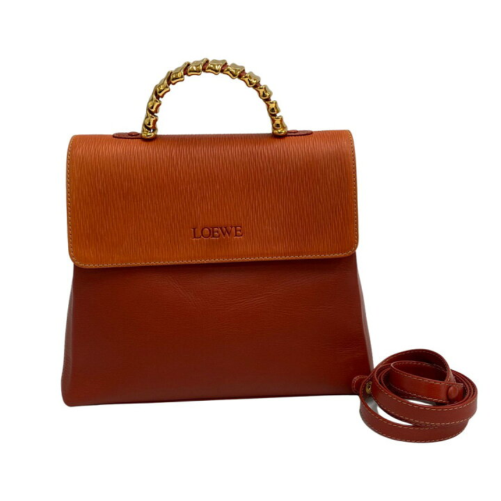 楽天市場】【ポイント2倍】極 美品 保存袋付 LOEWE ロエベ ロゴ 金具  