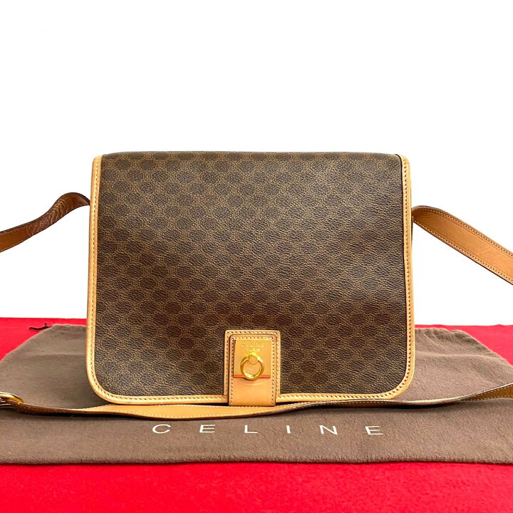 楽天市場】【ポイント2倍】極 美品 CELINE セリーヌ マカダム ブラゾン 