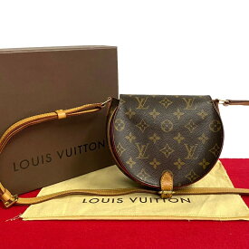 【ポイント2倍】極 美品 レア品 箱 袋付 LOUIS VUITTON ルイヴィトン タンブラン モノグラム レザー 本革 ショルダーバッグ ポシェット ブラウン 36156【送料無料】【中古】