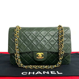 【ポイント2倍】極 美品 袋付 シール有 1番台 CHANEL シャネル ダブルフラップ 25cm マトラッセ ラムスキン レザー チェーン ショルダーバッグ 20046 【送料無料】【中古】