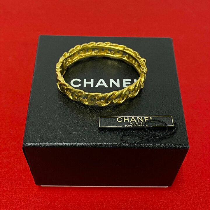 CHANELシャネル バングル ココマーク 希少 アンティーク - メルカリ  