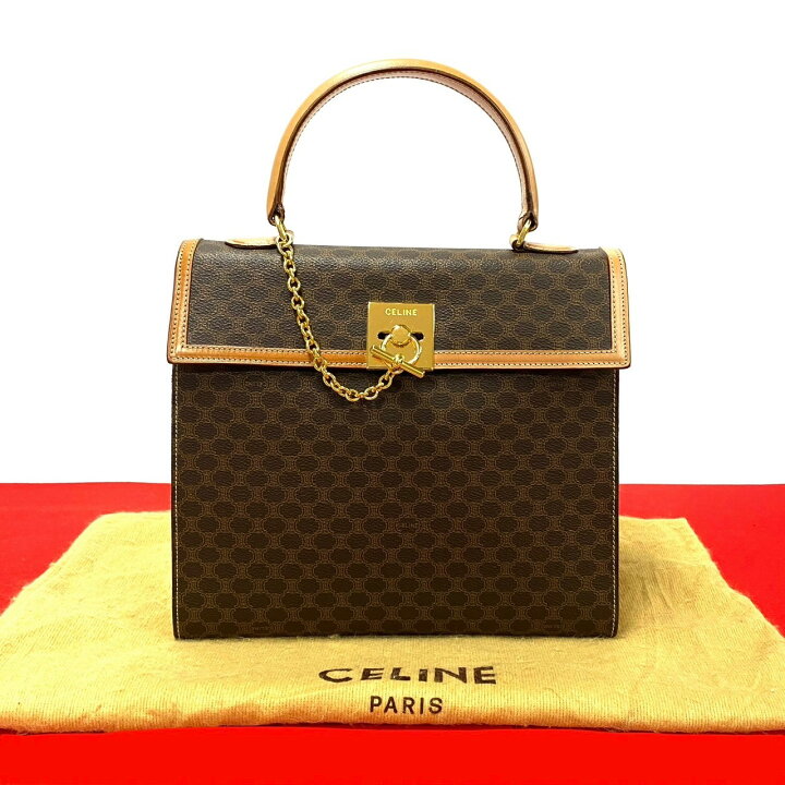 楽天市場】【ポイント2倍】ほぼ未使用 袋付 CELINE セリーヌ マカダム 