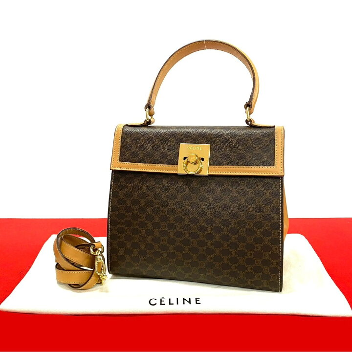 楽天市場】【ポイント2倍】極 美品 袋付き CELINE セリーヌ マカダム 