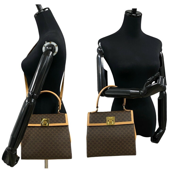 楽天市場】【ポイント2倍】極 美品 袋付き CELINE セリーヌ マカダム 