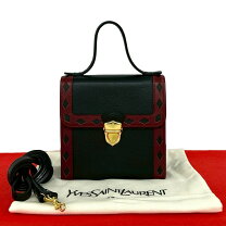 イヴサンローラン ショルダーバッグ YSL カサンドラロゴ ステッチ 