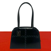 Yves Saint Laurent ロゴ型押し ハンドバッグ 筒型 ブラック 楽天市場 
