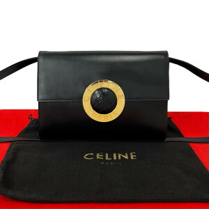 良品！ セリーヌ ショルダーバッグ レザー ビンテージ 75a OLD CELINE 