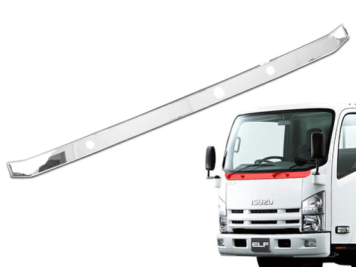楽天市場】いすゞ 07 エルフ ワイドキャブ用 メッキワイパーパネル 