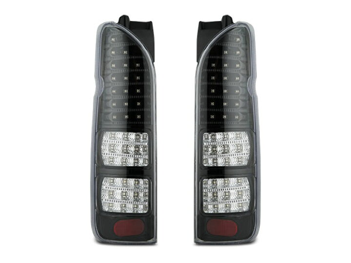 楽天市場】ハイエース 200系 フルLED ハーフブラックインナー クリア 
