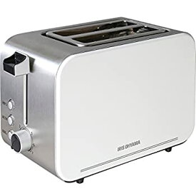 【中古】 アイリスオーヤマ トースター オーブントースター 2枚焼き ポップアップトースター シルバー IPT-850-W