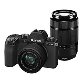 【中古】 FUJIFILM 富士フイルム ミラーレスデジタルカメラ X-S10 Wズームレンズキット F X-S10LK-1545 50230 ブラック