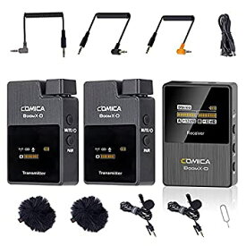 【中古】 Comica BoomX-D D2 ワイヤレスカメラマイク ビデオ録音用 外付けマイクセット 2.4G無線 2台送信機・1台受信機セット 内部 MICサポート