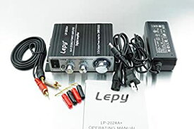 【中古】 Lepy 新モデル LP-2024A+ (ブラック)デジタルアンプ（本体+RCAオーディオコード+ACアダプタ 12V5A +バナナプラグ） LP-2020A バージョンアップ版