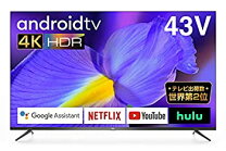受け渡し者決定】TCL 43インチ 4K 液晶テレビ