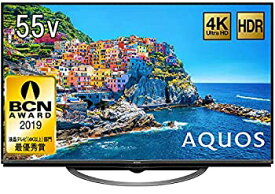 【中古】 シャープ 液晶 テレビ 4K Android TV HDR対応 回転式スタンド AQUOS 55V型 4T-C55AJ1