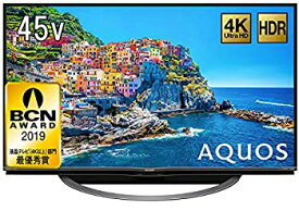 【中古】 シャープ 45V型 液晶 テレビ AQUOS 4T-C45AJ1 4K Android TV 回転式スタンド 2018年モデル