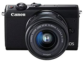 【中古】 Canon キャノン ミラーレス一眼カメラ EOS M100 EF-M15-45 IS STM レンズキット (ブラック) EOSM100BK1545ISSTMLK