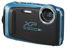 【中古】 FUJIFILM 富士フイルム 防水カメラ XP130 スカイブルー FX-XP130SB