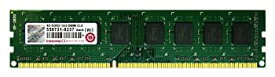 【中古】 Transcend デスクトップPC用メモリ PC3-10600 DDR3 1333 4GB 1.5V 240pin DIMM TS512MLK64V3N