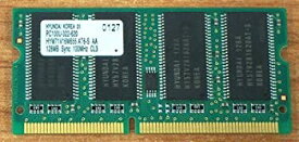 【中古】 Hynix - ノートパソコン128MB PC100 144ピン SODIMM HYM71V16M655AT6-S HYM71V16M655AT6-S AA - HYM71V16M655AT6-S