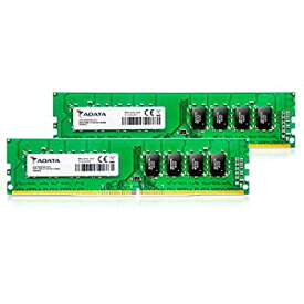 【中古】 ADATA DDR4-2666MHz CL19 288Pin Unbuffered DIMM デスクトップPC用 メモリ 8GB×2枚 AD4U266638G19-D