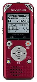 【中古】 OLYMPUS オリンパス ICレコーダー VoiceTrek 4GB リニアPCM対応 FMチューナー付 RED レッド V-802