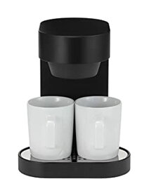 【中古】 ±0 プラスマイナスゼロ コーヒーメーカー 2カップ (ブラック) XKC-V110 (B)