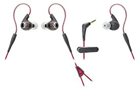 【中古】 audio technica オーディオテクニカ SONICSPORT カナル型イヤホン 防水仕様 スポーツ向け レッド ATH-SPORT3 RD