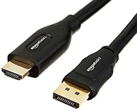【中古】 Amazonベーシック DisplayPort to HDMI A Mケーブル 7.6m HDMI 1.4規格