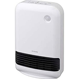 【中古】 アイリスオーヤマ セラミックファンヒーター 人感センサー付き 1200W マイコン式 ホワイト JCH-12TD3-W