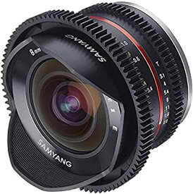 【中古】 SAMYANG サムヤン 動画用単焦点魚眼レンズ VDSLR 8mm T3.1 II フジフイルム X用 APS-C用