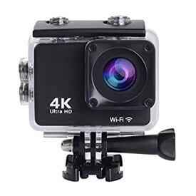 【中古】 SAC 4K アクションカメラ WiFi 1600万画素 30M 防水カメラ 170度広角 レンズ画角調節可能 HDMI出力 複数アクセサリー バイク 自転車