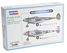 【中古】 ホビーボス 1/48 エアクラフトシリーズ P-38L-5-LO ライトニング プラモデル