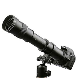 【中古】 Lightdow 420-800mm f/8.3 マニュアルズーム望遠レンズ + Tマウント Nikon D5500 D3300 D3200 D5300 D3400 D7200 D750 D3500 D7500 D500 D600 D7