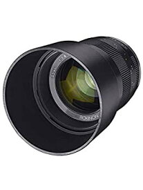 【中古】 Rokinon 85mm f/1.8 マニュアルフォーカスレンズ Fujifilm Xマウントミラーレスカメラ用 - ブラック
