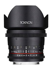 【中古】 Rokinon Cine cv10 m-n 10mm t3.1 Cine Wide Angle Lens for Nikon (DX) カメラ